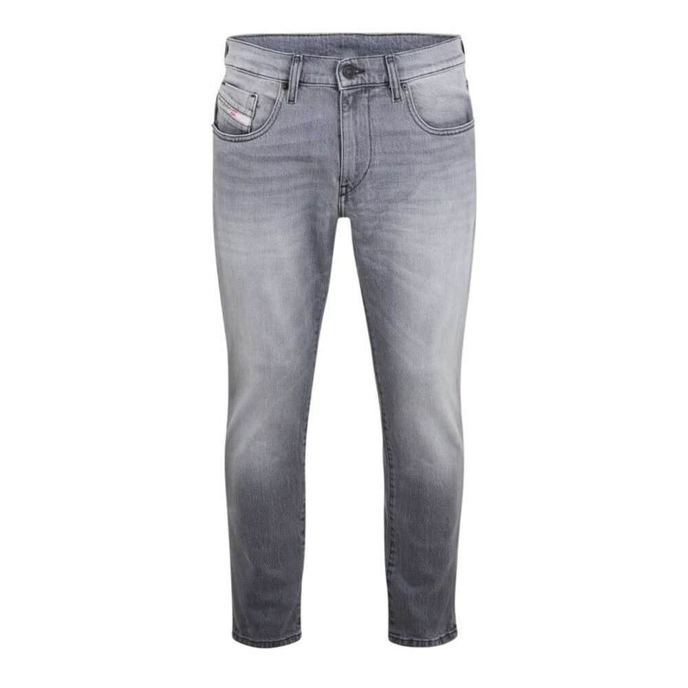 Diesel Mens Washed Denim 5 Pockets Straight Leg Jeans / Gray